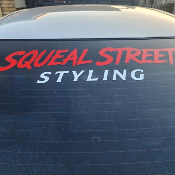 squeal street styling rear sticker